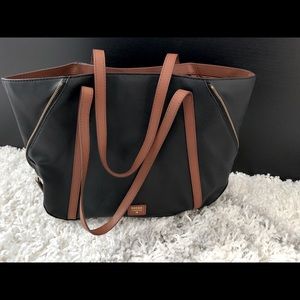 Fossil side zipper tote